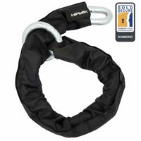 Hiplok Mega Chain Lock, Thick Stainless Steel - Black