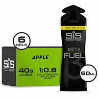 SIS Beta Fuel Energy Gel + Nootropics - 40g of Carbohydrate | 6 Pack