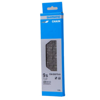 Shimano CN-E6070 E-bike chain; 9-speed rear / front single; 138 links; SIL-TEC